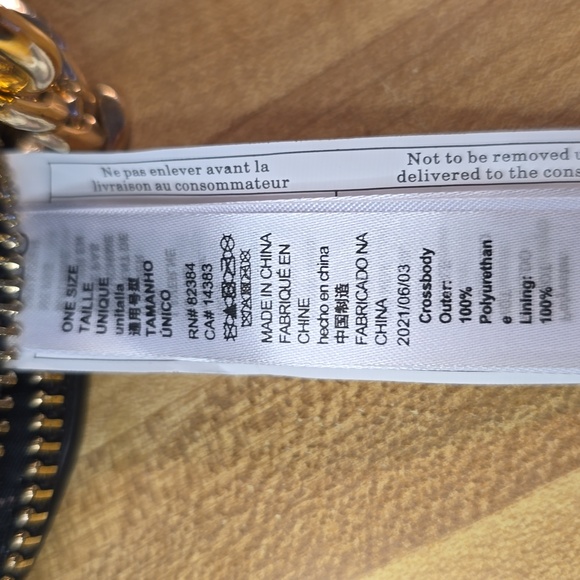 ALDO Glossy Black Croc Crossbody Bag - Picture 5 of 8